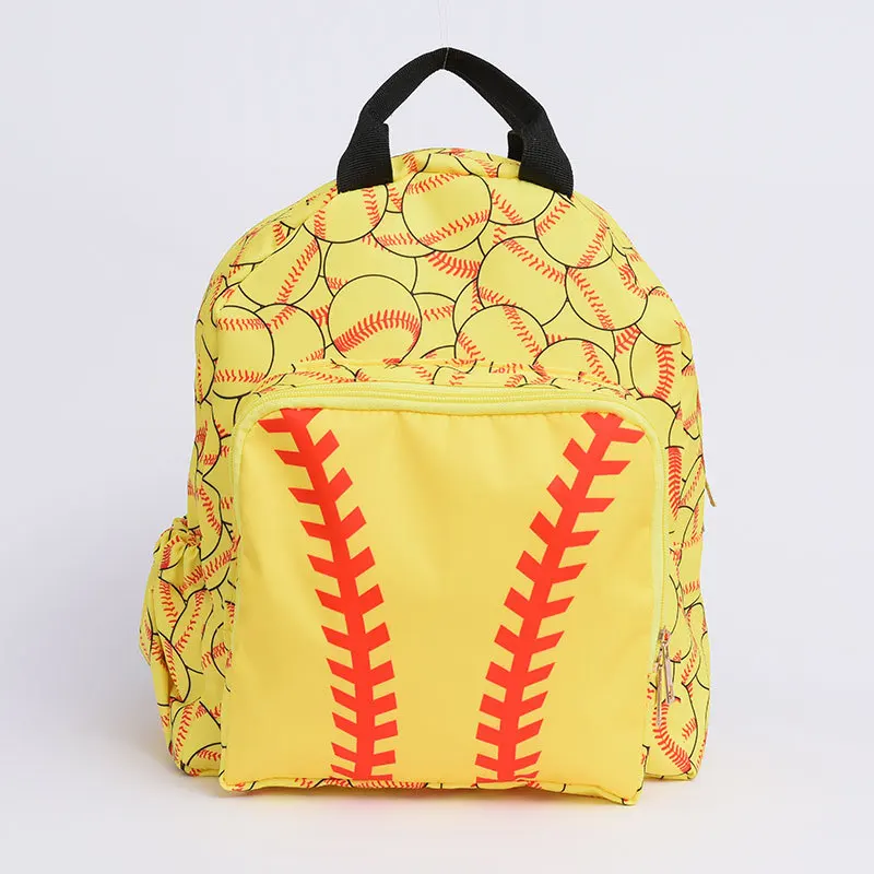 Large Capacity Casual Fashion Backpack Balls Pattern School Bags Vintage Versatile Durable Knapsack