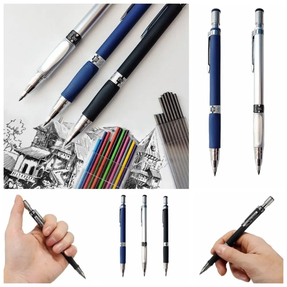 

2mm Lead Mechanical Draft Pencil Drawing 2.0mm lead pencils 2B Drawing Sketch Exam Spare Stationery