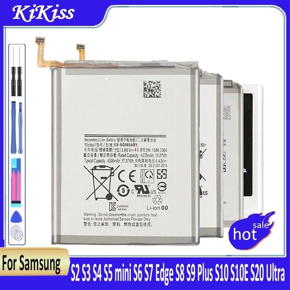 Аккумулятор для Samsung GALAXY S2 S3 S4 S5 mini S6 S7 Edge S8 S9 Plus S10 S10E S20 Ultra S6edge S7edge SM G925F G930F G935F G950F