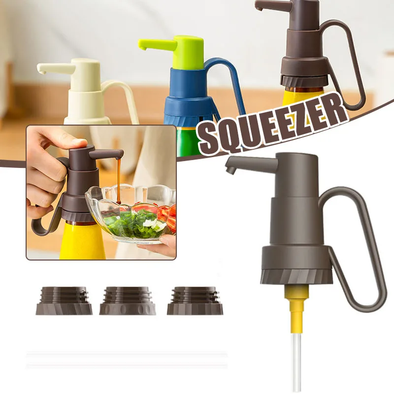 

Бытовой пресс для устричного соуса, многоразовая насадка для бутылок для приправ, практичные кухонные приспособления, насадка для насоса д...