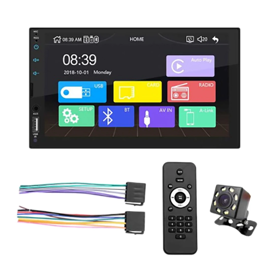 

Автомагнитола 2 Din для Carplay, Bluetooth, Android, автомобильная стерео, 7-дюймовый сенсорный экран, MP5-плеер, USB, ISO, аудиосистема X2 B