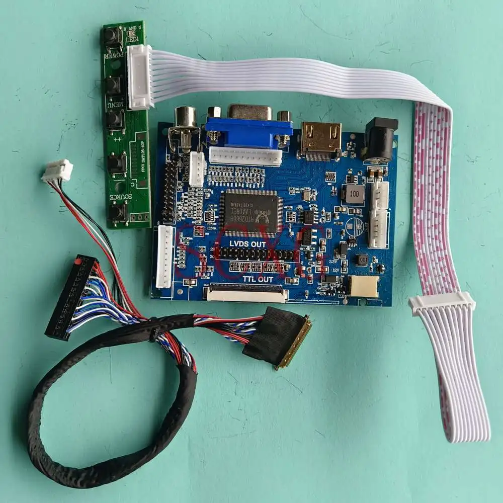 

For B140RW02 V0 LCD Matrix Controller Board Kit DIY 40 Pin LVDS 14" 1600*900 VGA+2AV+HDMI-Compatible Laptops