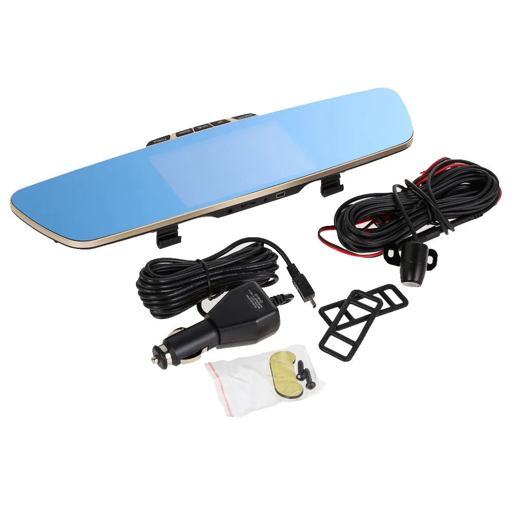 

Car Dvr Mirror FHD 1080P Dash Camera 5.0 Inch DVRs With Rearview Camera Video Recorder Camcorder Auto Registrar Dashcam