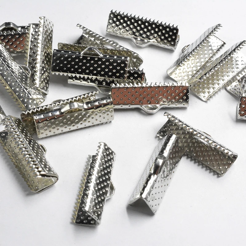 Модные обжимные концы шнура 6 мм-35 мм золотого/серебряного цвета для ожерелья