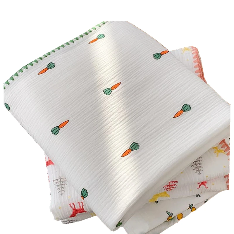 

Детское Хлопковое одеяло, хлопковое Пеленальное Одеяло в виде моркови, клубники, 140 х120 см, летнее банное полотенце для малышей