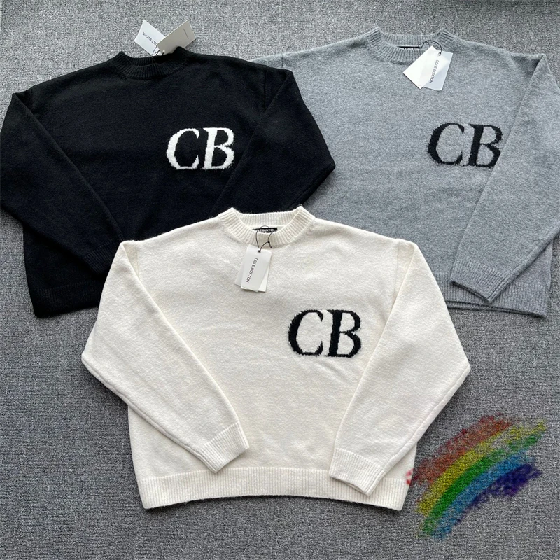 

2022fw Cole Buxton Sweater Men Women 1:1 Top Quality Oversized Fashion Casual CB Sweatshirts Knit Jacquard Sweater