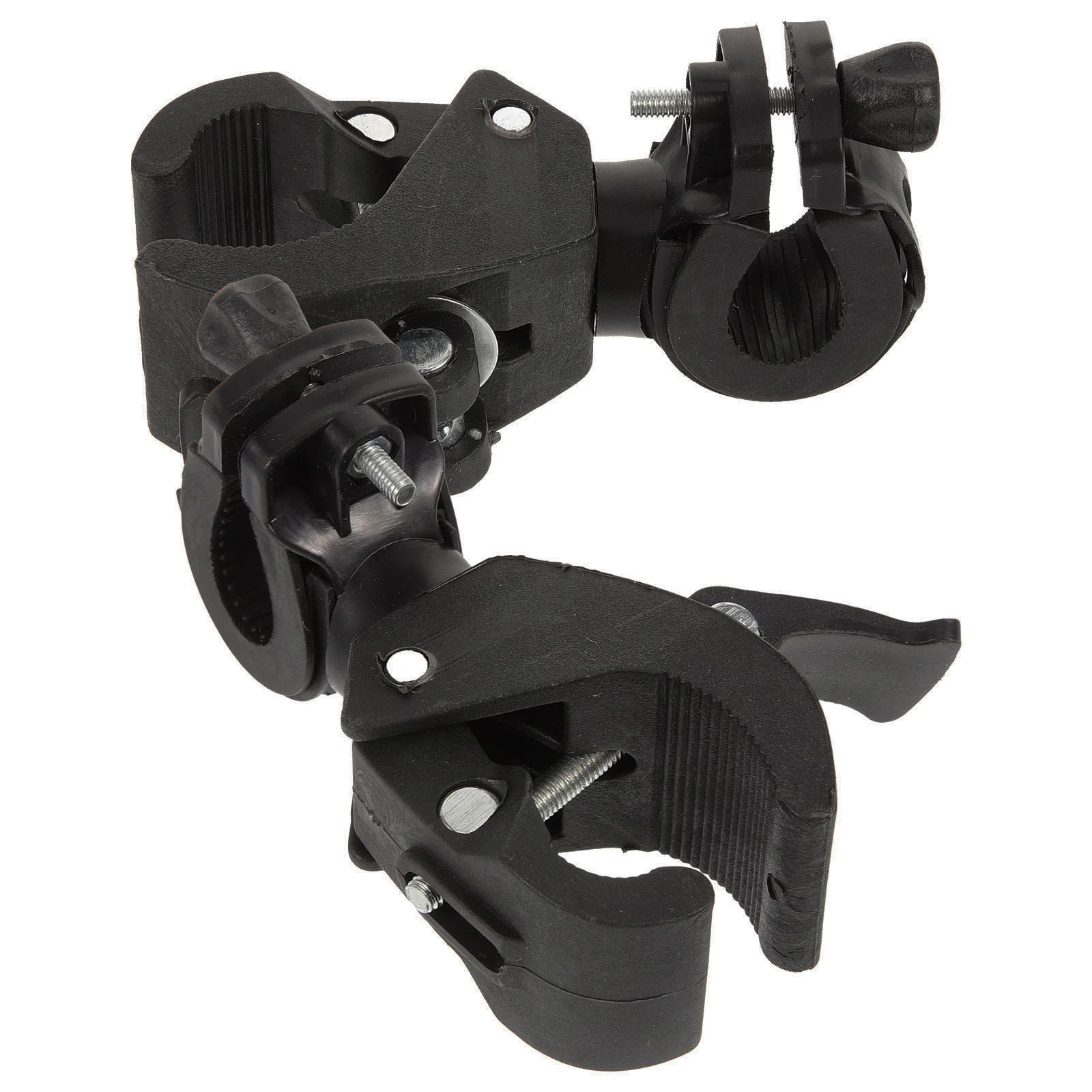 

2 Pcs Flashlight Holder Bike Clip Bracket Simple Mount Stand Fixing Lamp Sturdy