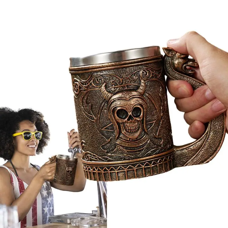 

Viking Cups 600ml Wooden Beer Tankard Cup For Men Antique Men's Barrel Tankard Mug For Party Decoration Wooden Gift Gothic Decor