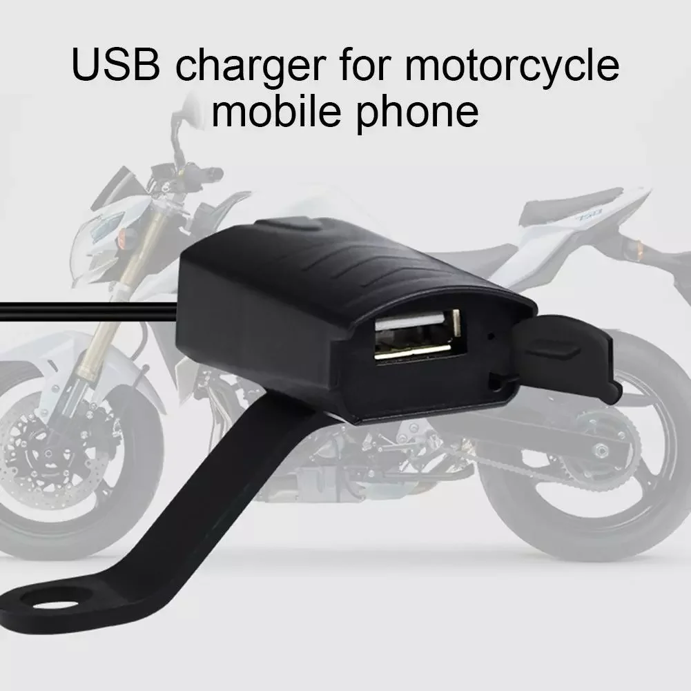 

12V CS-835A1 Motorcycle Handlebar Mount USB Phone tablets Power Supply USB Port Socket Charger with Indicator Light for iphone