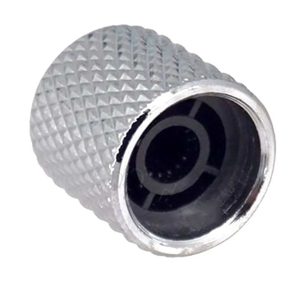 

Buttons Guitar Knobs Gifts Knobs Metal Parts Silver/Black Tone Volume 10*7*2CM 4PCS Accessories Bass Electric Bass