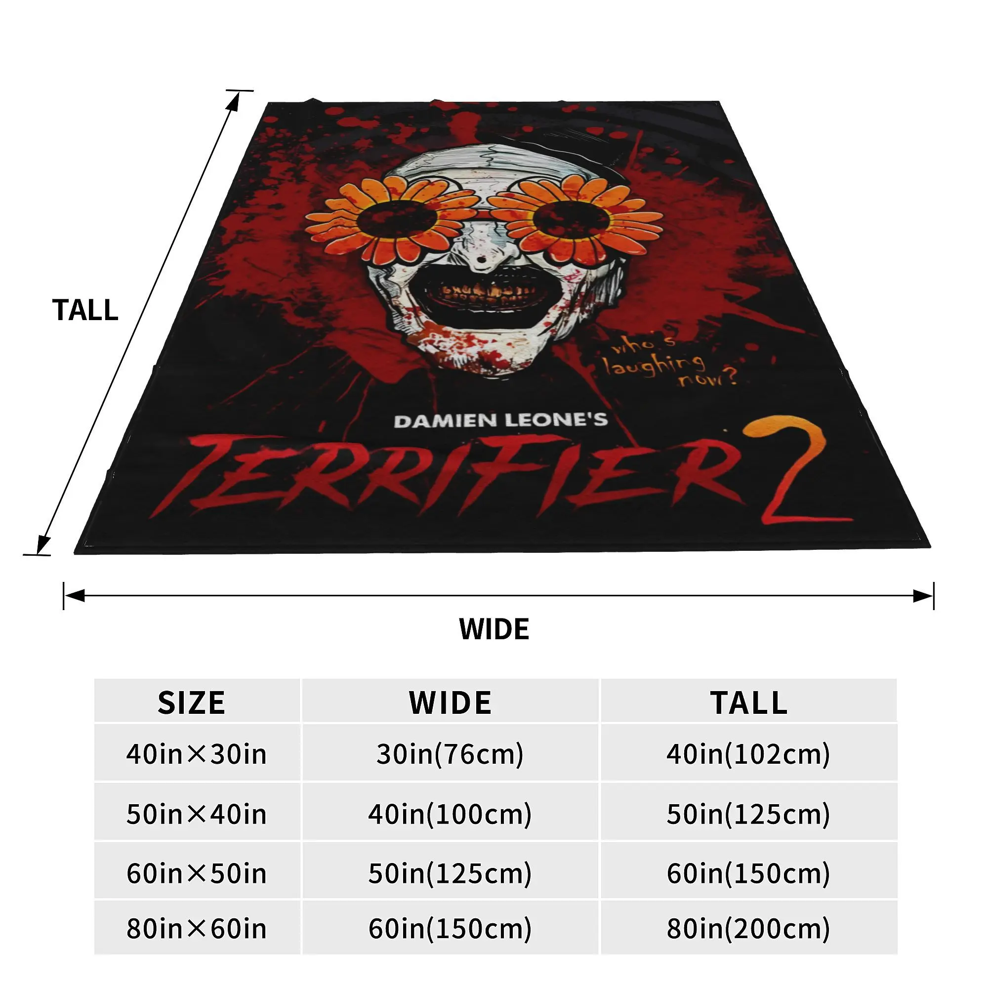 Ужасный 2 художественный постер из фильма клоун Подсолнух одеяло пушистое