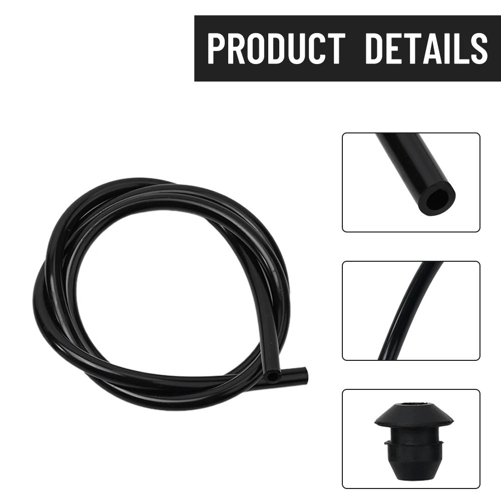 

None Fuel Line Tank Grommet Kit 1pcs Black FC75 FS74 FS76 FS85 For Stihl Grommet Line Hose Pipe Kit Part Rubber