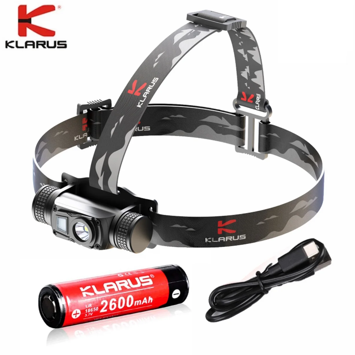 Налобный фонарь KLARUS HL1 P9 2022 лм перезаряжаемый с аккумулятором 18650 | Освещение