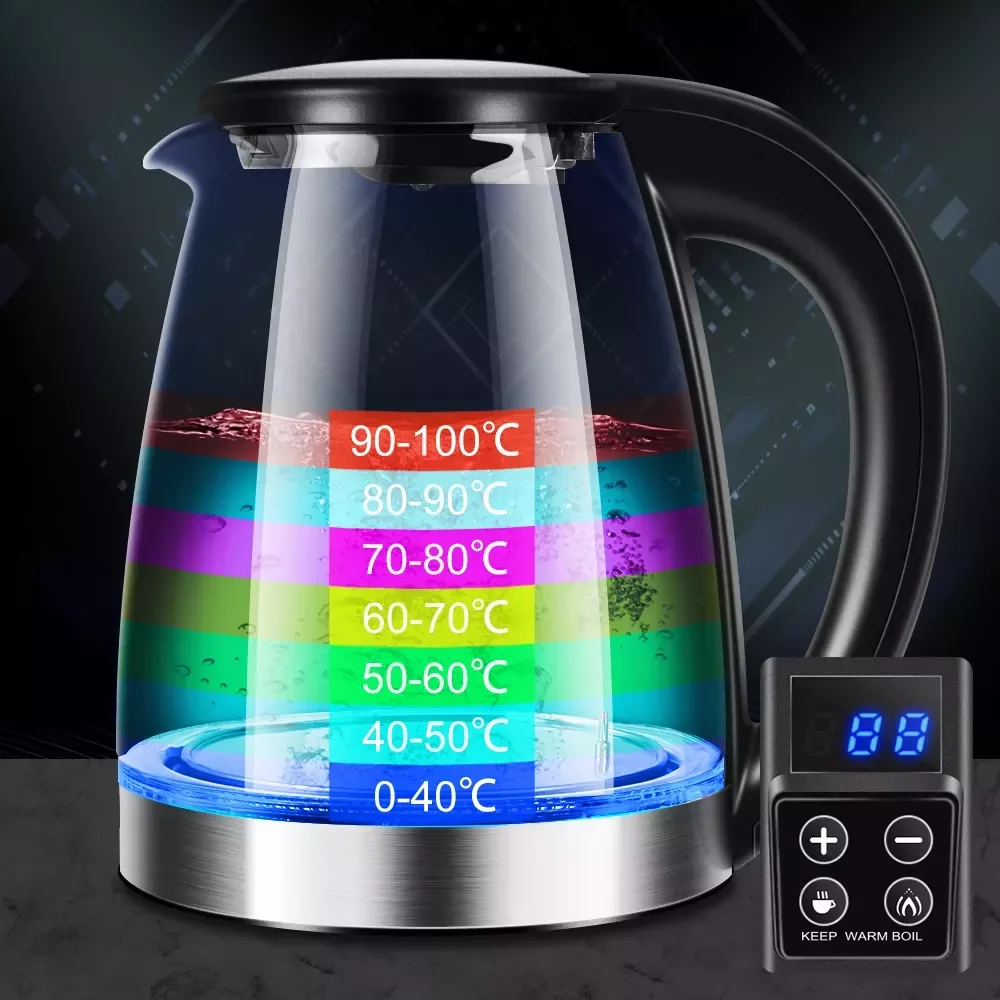 

in Kettle 1.8L 2200W High Fast Boil with LED Lighting Auto Shut-Off and Boil-Dry Protection for Tea Coffee air fryer h