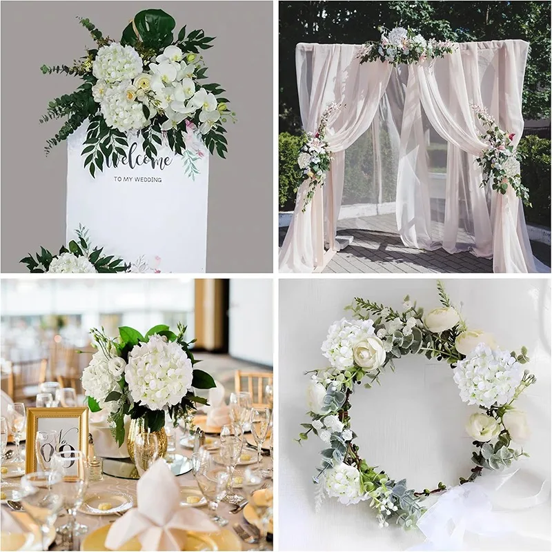 Искусственные цветы гортензии 10 шт