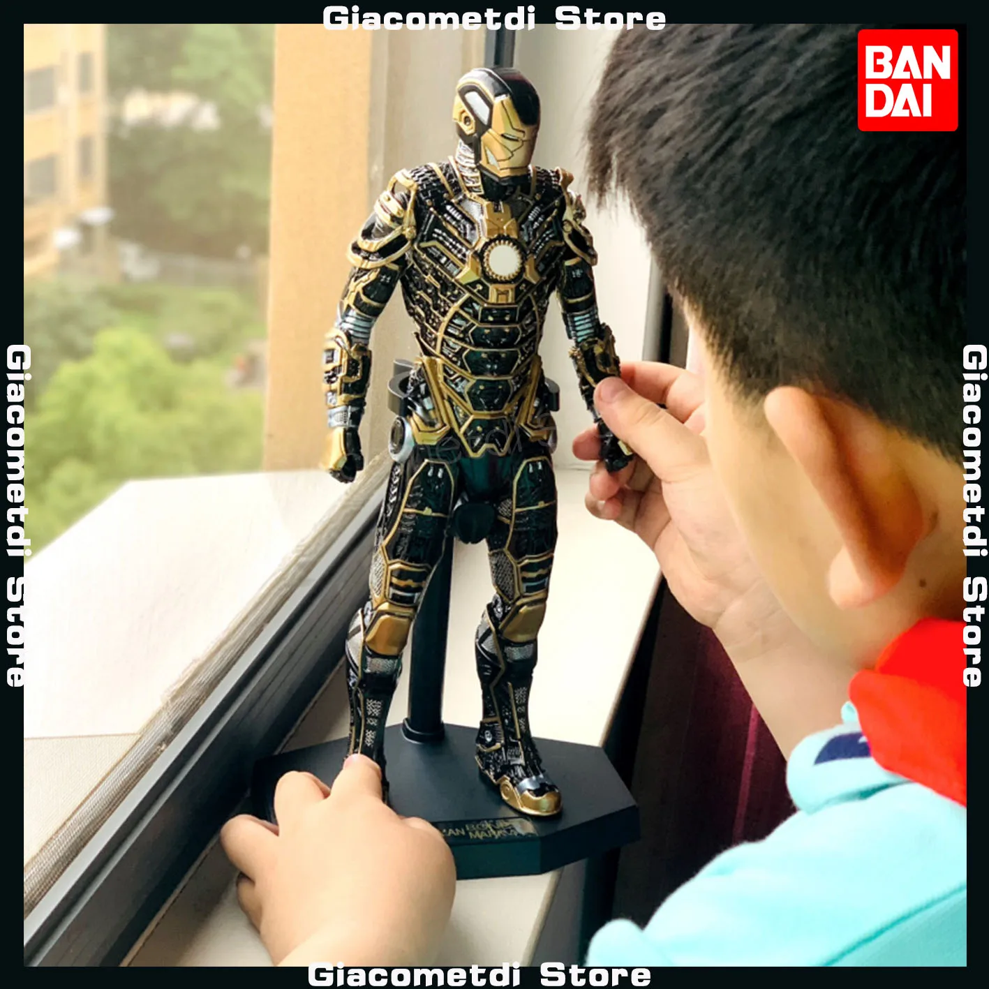 

32-37cm Marvel Avengers Alliance Iron Man Spider Man Lightning Man Handmade Model Pvc Figure Model Collectible Toy For Kids Gift