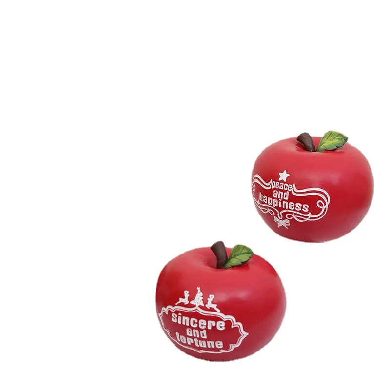 

Christmas gifts creative zakka apple anguo resin ornaments Christmas decorations