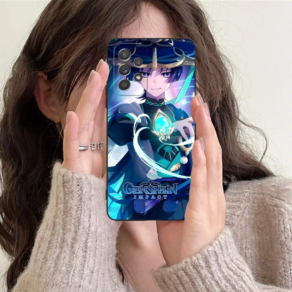 Чехол для сотового телефона Genshin Impact Wanderer Samsung Galaxy A91 73 71 70 54 53 52 34 24 23 21 S 5G черный