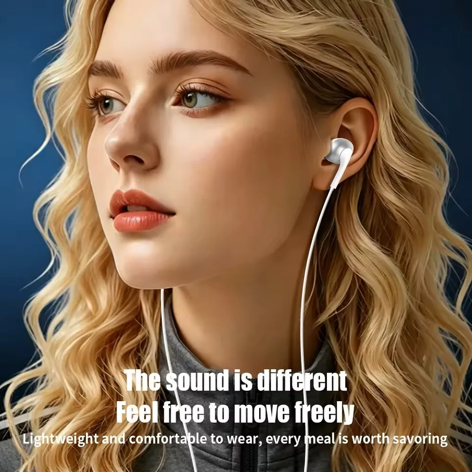 Фото Проводные наушники USB Type-C HiFi с глубокими басами, стерео, внутриканальные, с HD-микрофоном и проводным управлением для Samsung Galaxy S25, iPhone 17, 16 №2