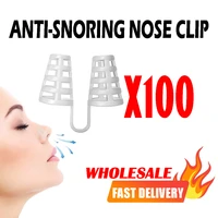 100pieces anti snoring device is easy to breathe and sleep mini nose clip snoring congestion auxiliary nasal dilator wholesale