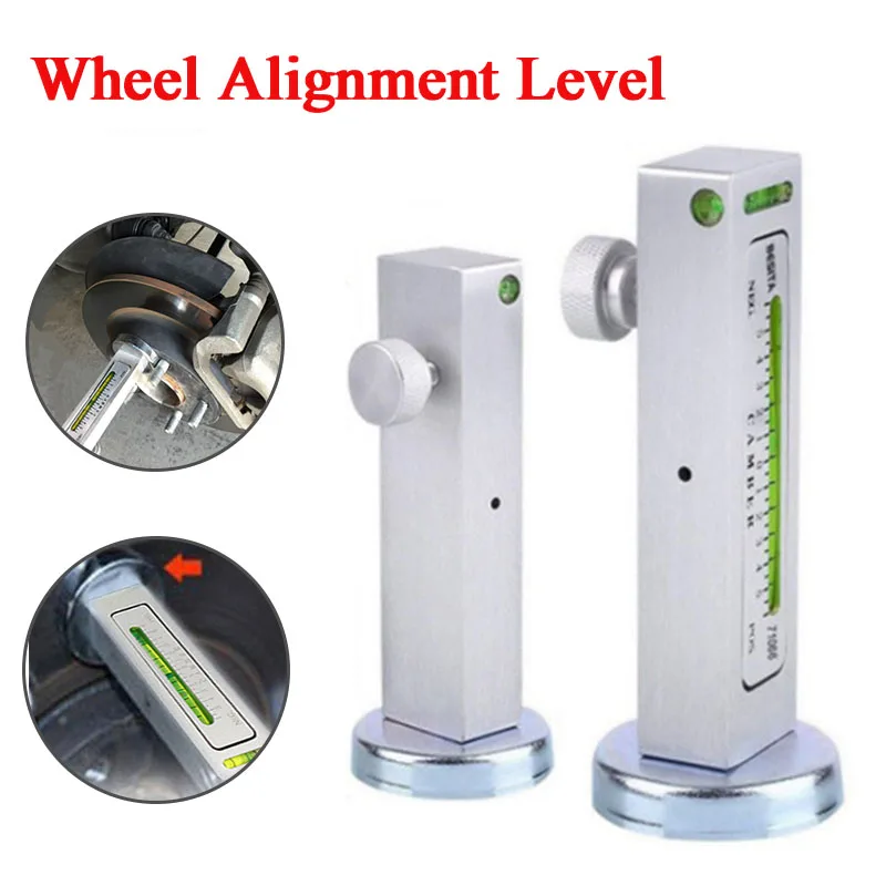 

Wheel Alignment Gauge Tool Universal Adjustable Magnetic Camber Castor Strut Four Wheel Positioner Aligner Bubble Tool