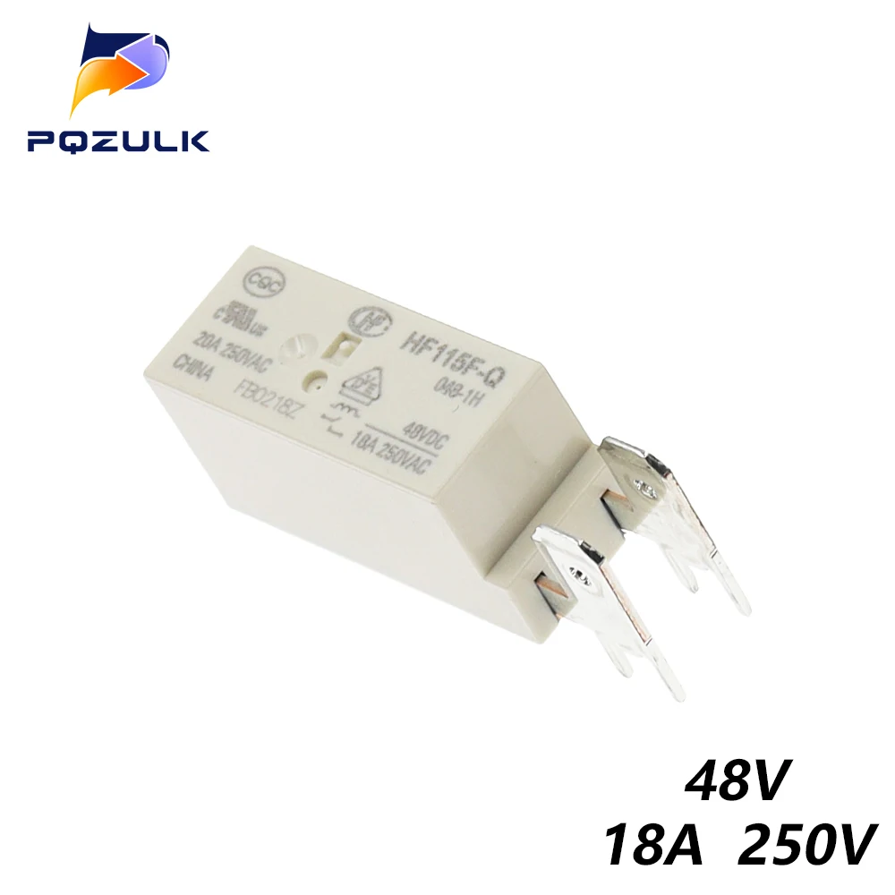 

10 шт., 100% оригинальное новое реле мощности HONGFA HF115F-Q 048-1H JQX-115F-Q 18A 5VDC