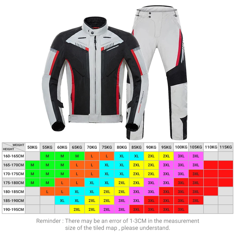 HEROBIKER Motorcycle Jacket Four Seasons Waterproof Motocross Racing Jacket Removable Inner Lining Riding Clothing Protective enlarge