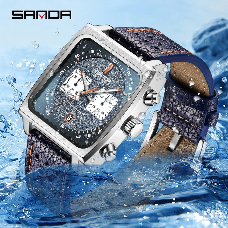 

2023 Top SANDA 5311 Fashion Quartz Watch For Men Luxury Business Date Luminous Hands Sport Waterproof Wristwatch Male Clock