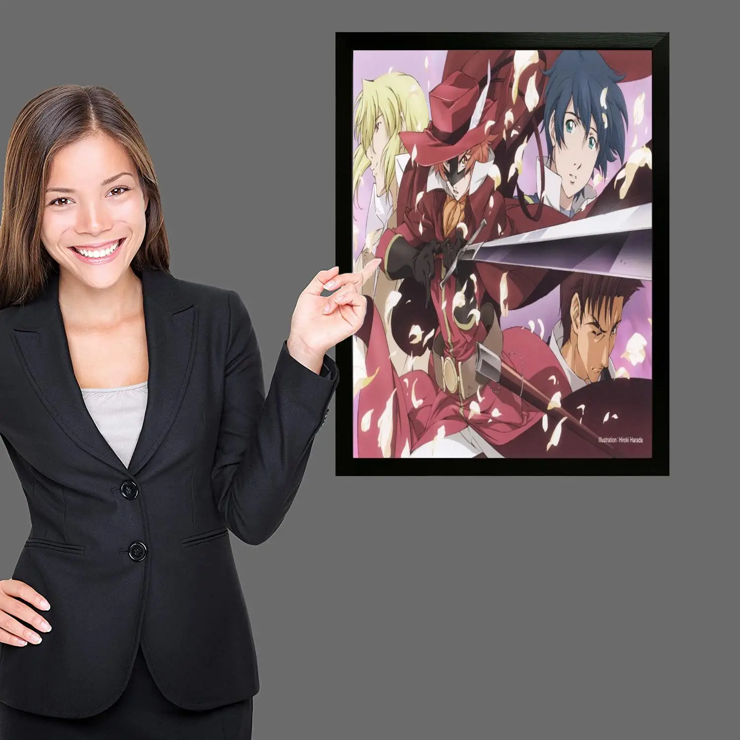 Юльет манга холст художественный постер настенное искусство печать с