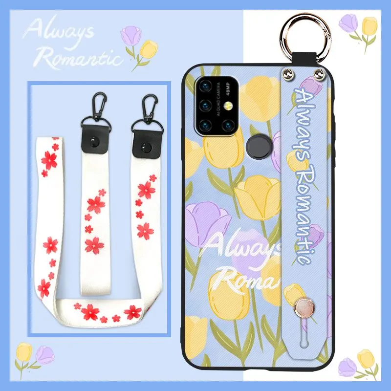 new arrival back cover phone case for umidigi power 3 original lanyard dirt resistant sunflower free global shipping