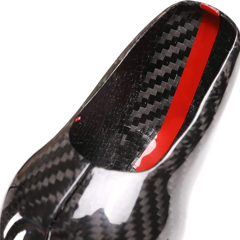 Ручка переключения передач из настоящего углеродного волокна накладка на голову