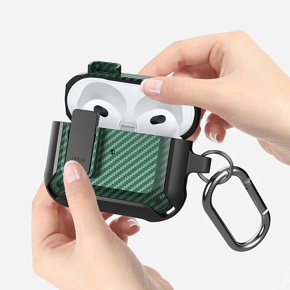 Роскошный чехол для наушников с переключателем Airpods Pro 2 3 противоударный Apple Air pods