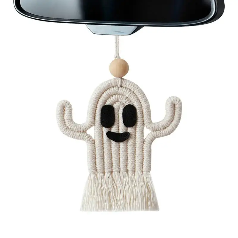 

Украшения на дерево-призрак, подвесные украшения на дерево, аксессуары для зеркала заднего вида автомобиля, украшения на дерево с кисточками