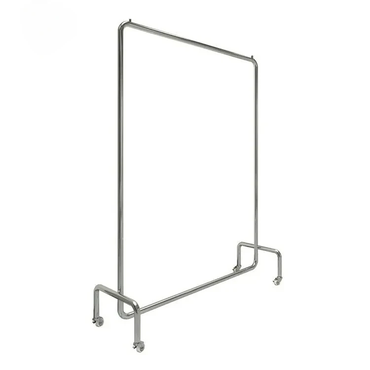 Металлическая промышленная вешалка для пальто длинный промежуточный стеллаж