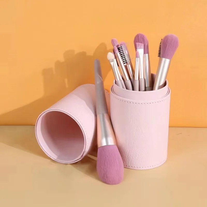 

9 шт. кисти для хранения мягкая подходящая Пудра Тени для век яркая основа для Макияжа Косметический Инструмент Бесплатная доставка