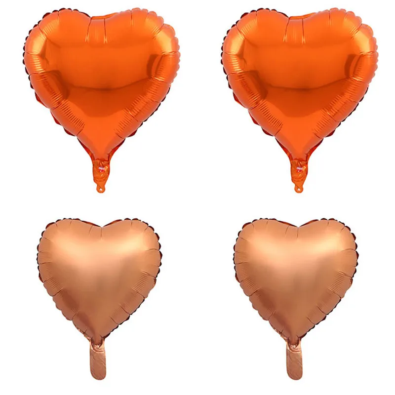 

18 Inch Orange Balloons 30 Foil Heart Balloons Orange Balloons Arches Orange Party Love Balloons Birthday Decorations
