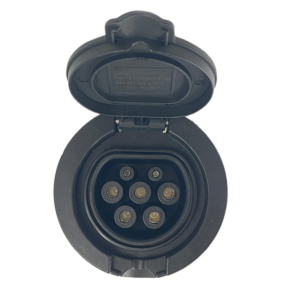 

EV Adapter 32A Three Phase 62196 Adapter Electric Vehicles Charging Adapter EV Connector Socket CCS2 Adapter