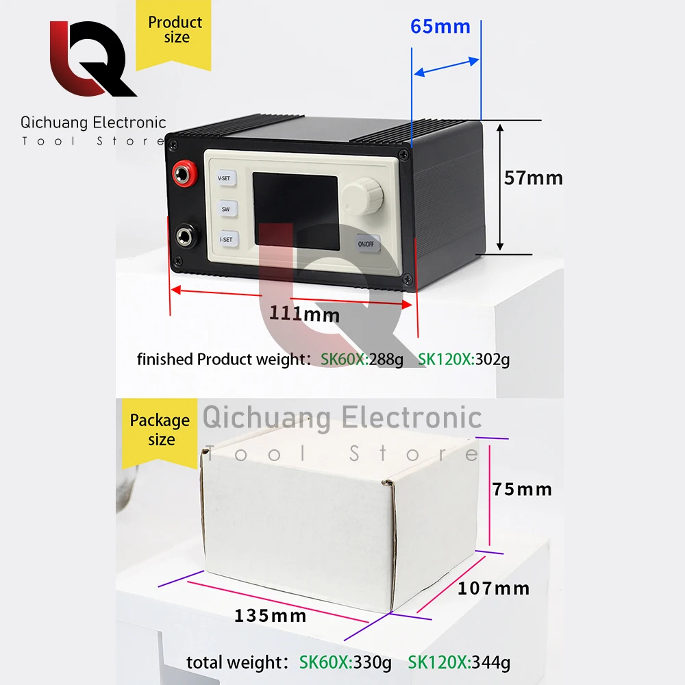 SK60X/SK120X DC6V-36V до 0-36V 5A 6A 60W 120W Регулируемый регулятор напряжения постоянного тока с