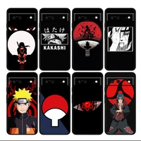 anime naruto kakashi shockproof cover for google pixel 6 6a 6pro 5 5a 4 4a xl 5g silicone black phone case shell soft coque capa