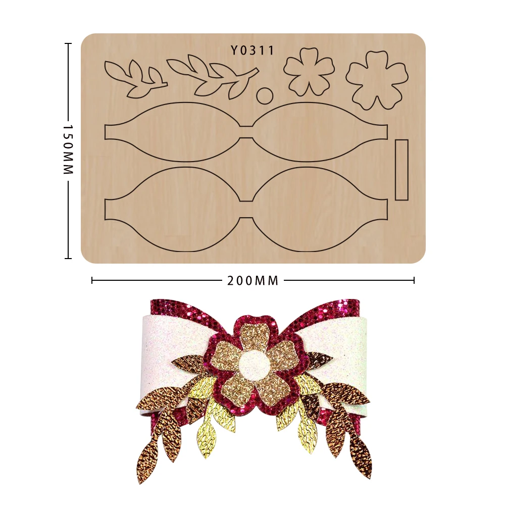 

Bow Cutting Dies Wooden Dies DIY Suitable for Common Die Cutting Machines on the Market
