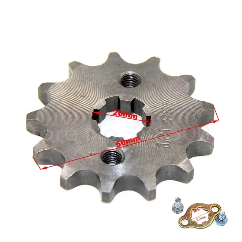 Передняя Звездочка двигателя для Stomp YCF Upower внедорожника, мотоцикла, квадроцикла, карт, мопеда, багги, скутера, мотоцикла, 1 шт., 13 т, зуб 20 мм, ID