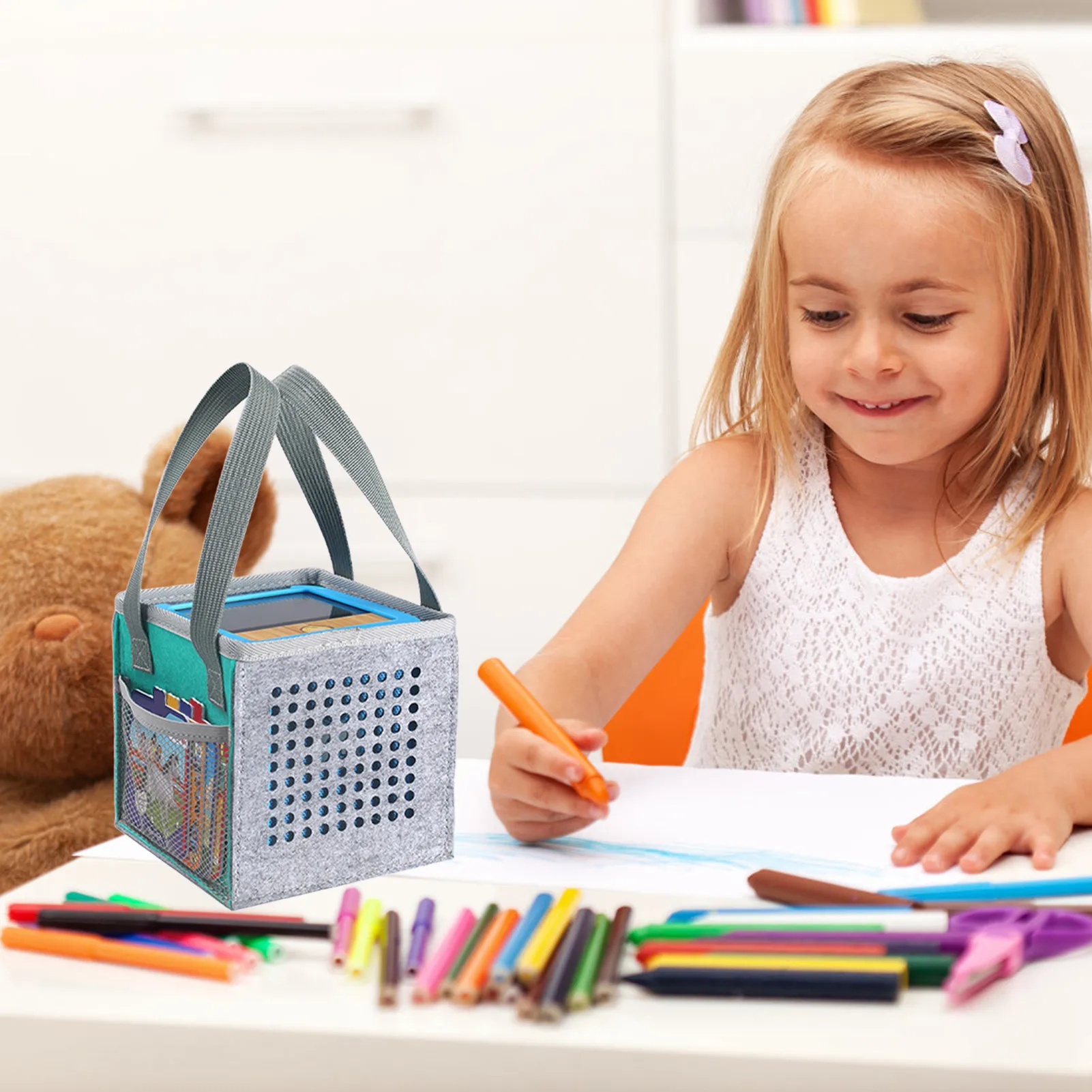 

Tigerbox Bag For Listening Figures Felt Storage Bag For Loudspeakers Speaker Bags Music Box Children's Organiser For Tiger Box