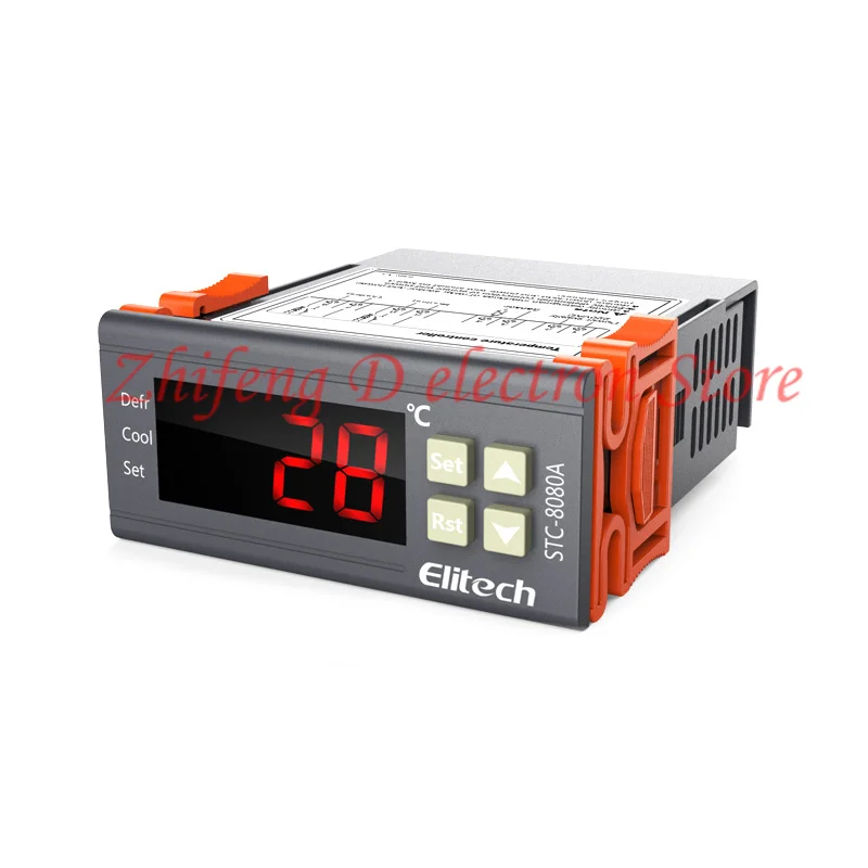 

STC-8080A+ Digital Thermostat Refrigerating Defrosting Alarming Temperature Controller，Temperature Range: -50 ° C - 99 ° C