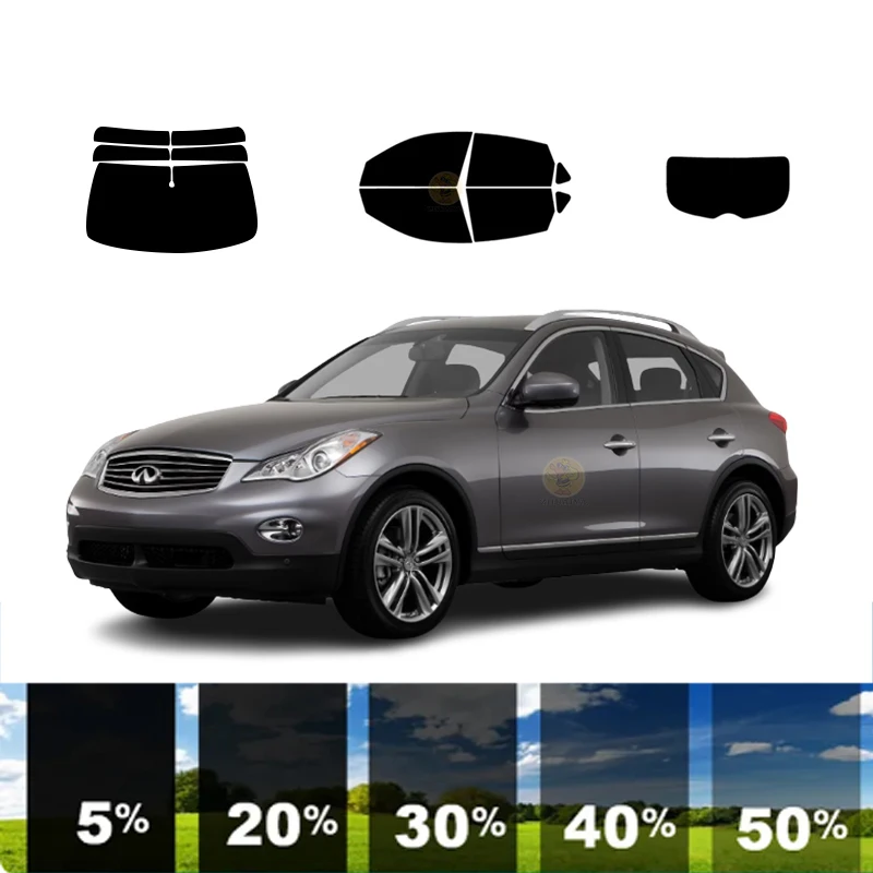 Предварительно вырезанная съемная тонировочная пленка для окон автомобиля 100%