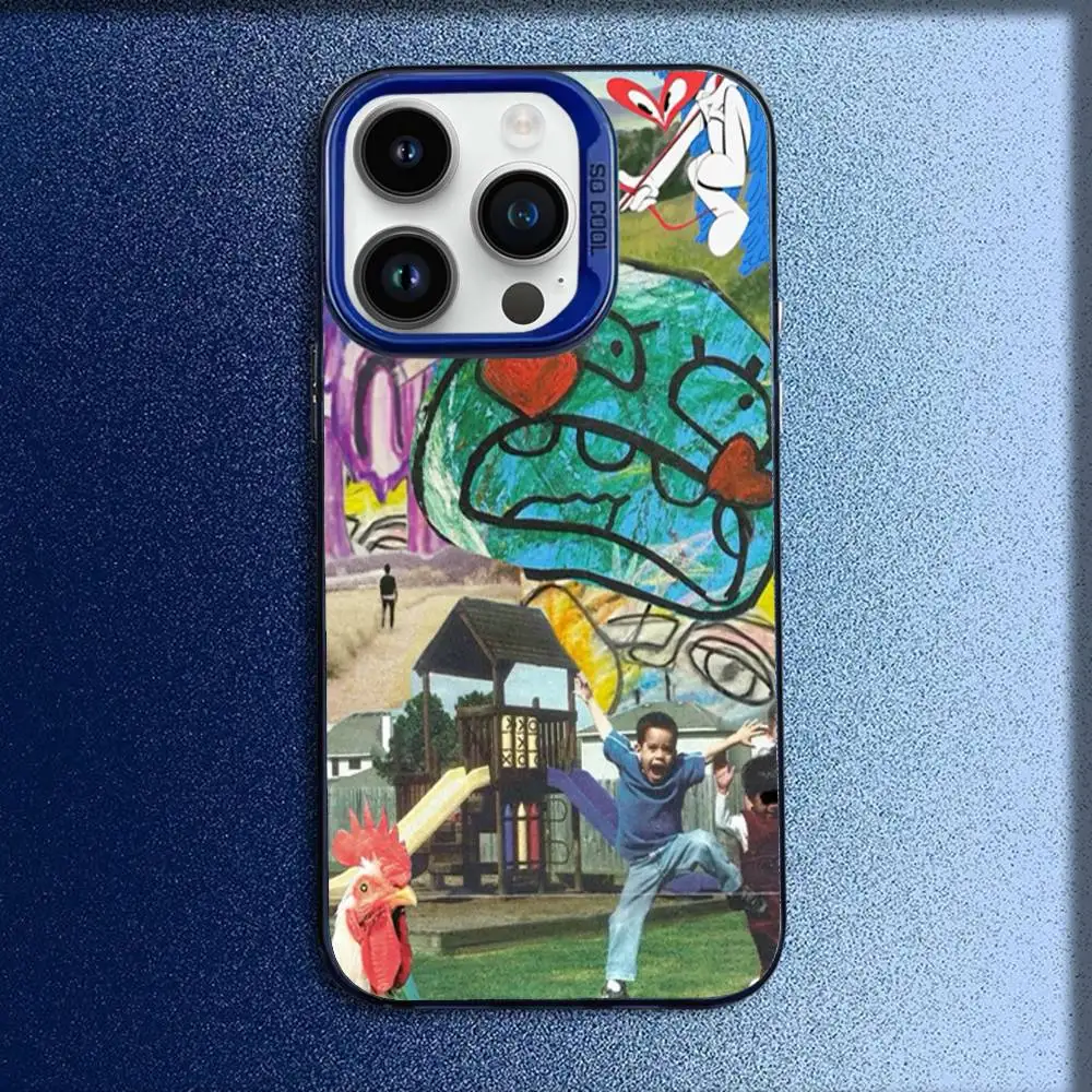 Фото Чехол для телефона Singer N-NSQK Botanica для iPhone 16,15,14,13,12,11, Mini,Pro,E,MAX Blue Candy, матовый противоударный чехол №3