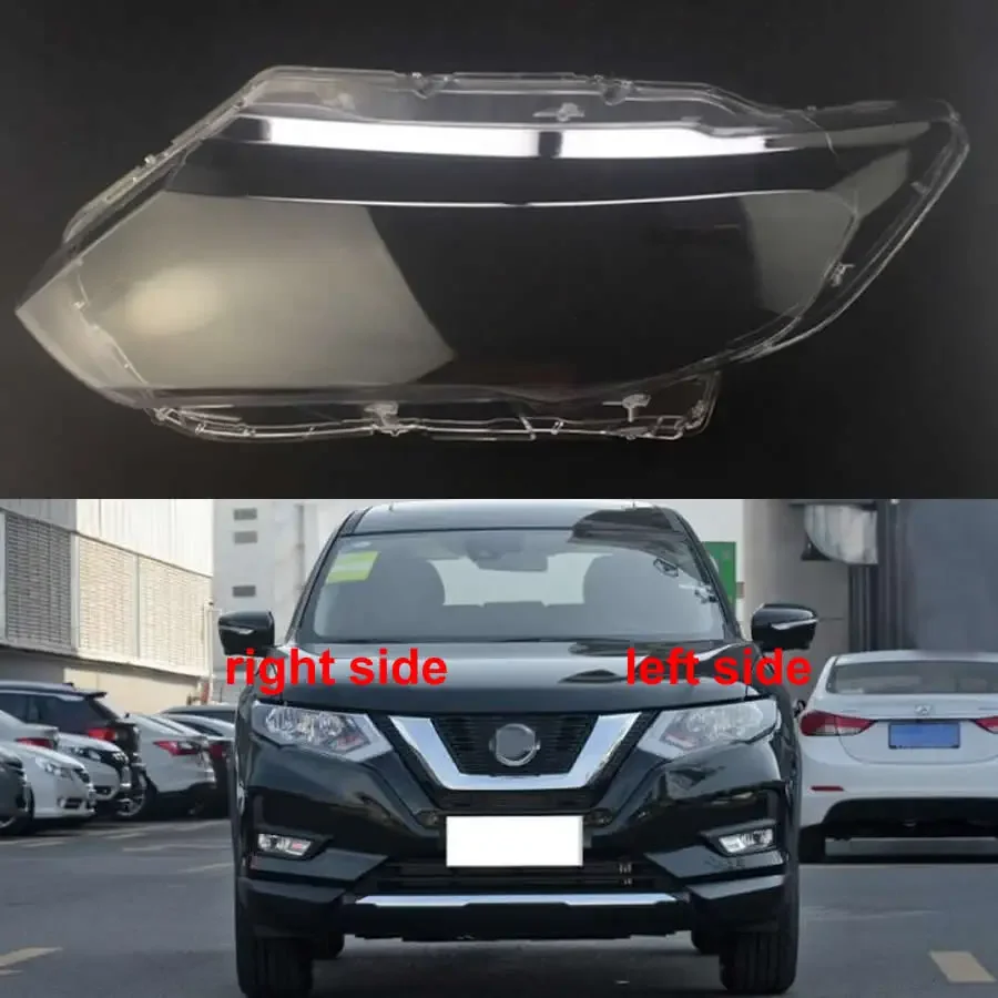 

For Nissan X-trail 2017 2018 2019 2020 Headlamp Cover Transparent Headlight Shell Lens Plexiglass Replace Original Lampshade X