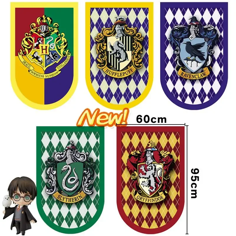 Подвесные флаги Гарри Поттера четыре колледжа Гриффиндор комнатная сцена