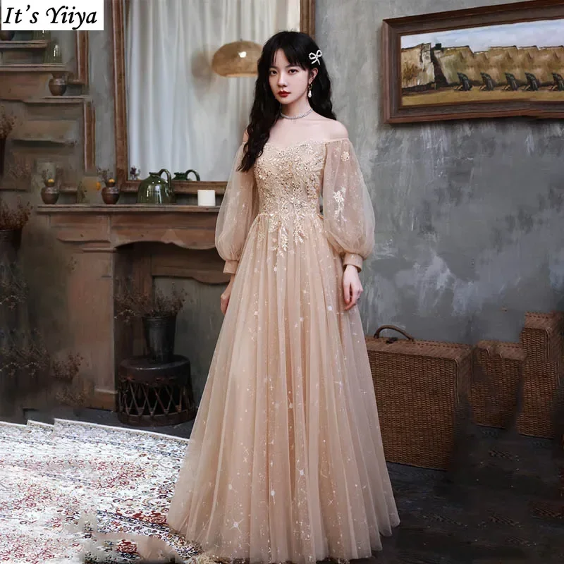 Вечернее платье It's Yiiya по индивидуальному заказу с блестками и аппликациями