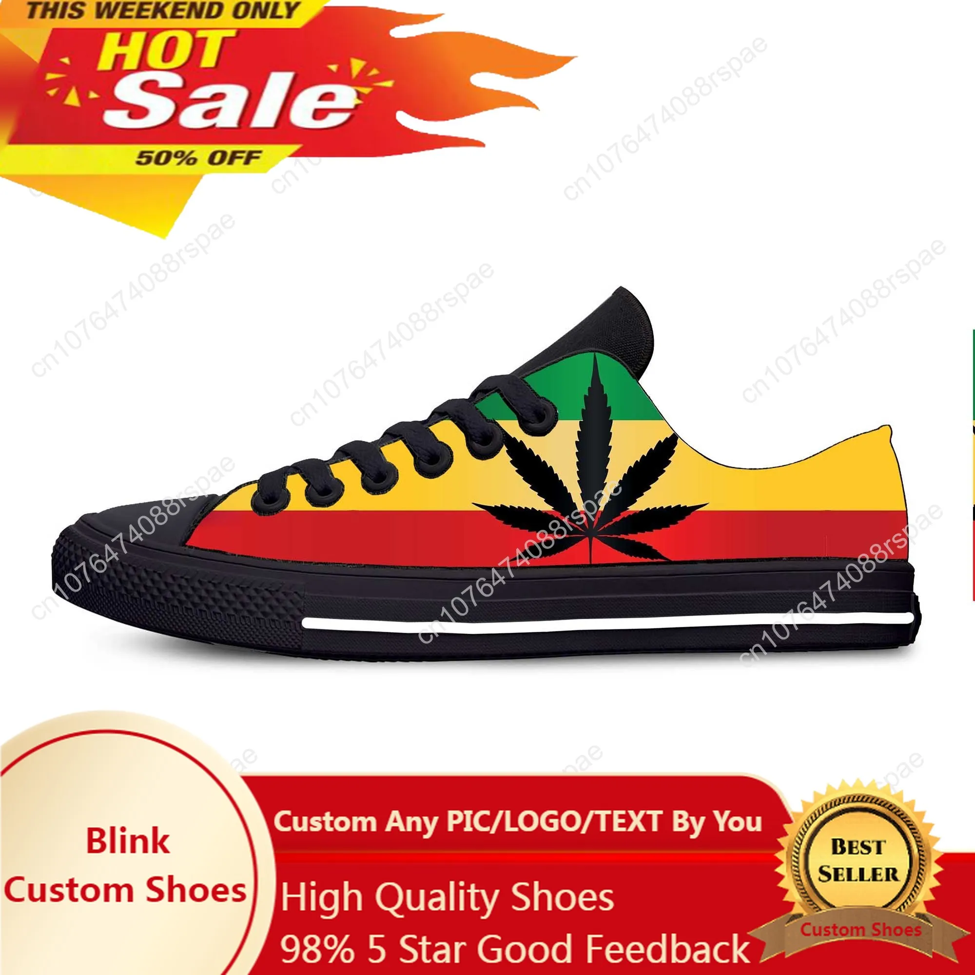 

Кроссовки Reggae Rasta лист трава флаг растафари повседневные тканевые туфли с низким верхом удобные дышащие кроссовки с 3D принтом для мужчин и женщин