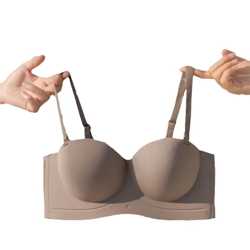 

a half cup of comic chest non-trace extended type on the antiskid a strapless bra